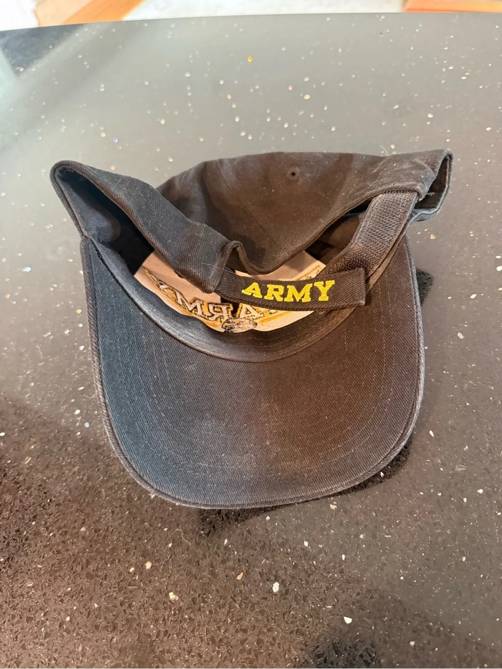 U.S. Army Retired Black Embroidered Hat